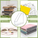 6 Pieces Clear Acrylic Magazine File Holder Plastic Desk Organizer with Handle Basics Vertical Magazine Rack Desk Folder Document Storage Organizer for Office Home School Work Study Desktop Supplies - Image 6